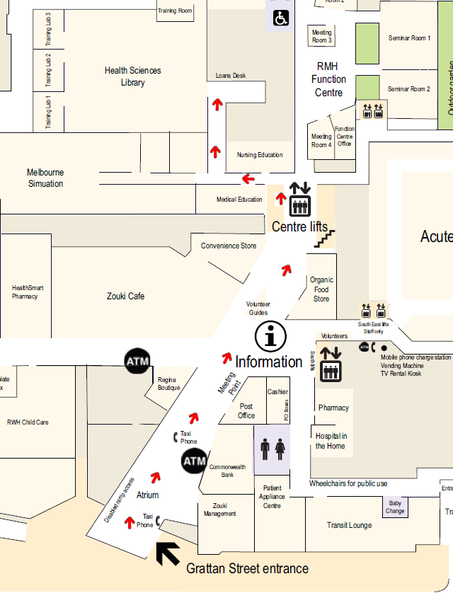 Health Sciences Library Access Map